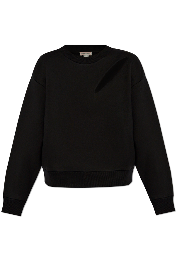 Alexander McQueen Logo Printed Crewneck Long Sleeve
